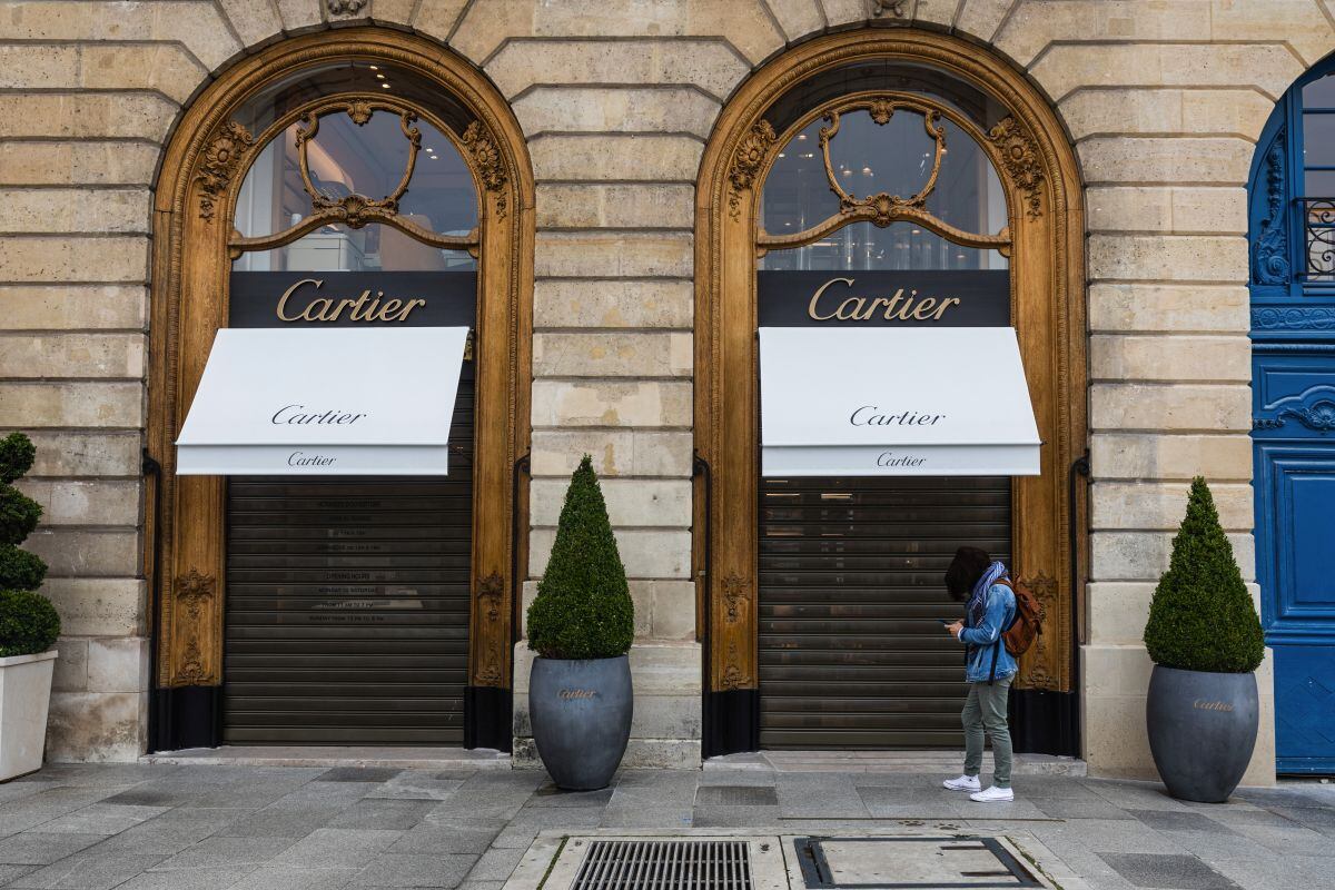 Una tienda de artículos de lujo Cartier, propiedad de Cie Financiere Richemont SA.