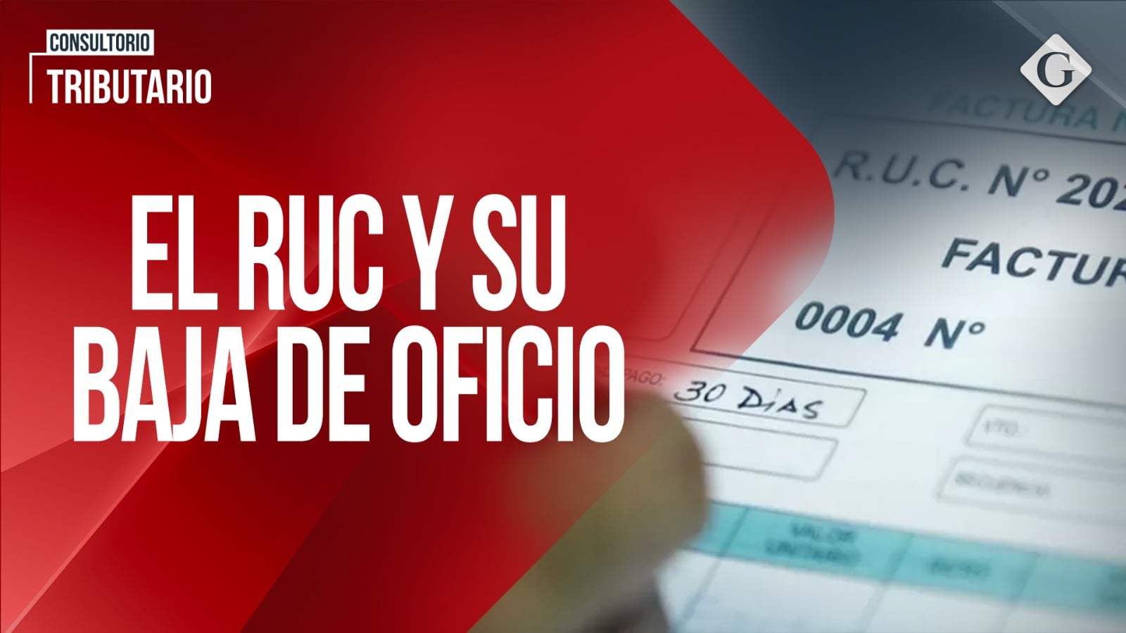 El RUC y su baja de oficio