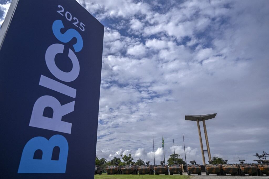 Se espera que los BRICS publiquen este lunes textos conjuntos sobre cambio climático -tema clave para Brasil, que este año acogerá la COP30 en la ciudad amazónica de Belém-, y cooperación sanitaria. (Foto: Mauro PIMENTEL / AFP)