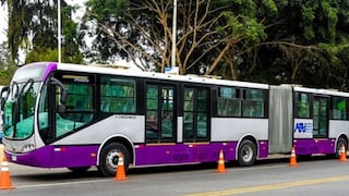 Corredor Morado anuncia alza de tarifa general a S/ 2.80, desde el viernes
