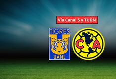 CANAL 5 y TUDN transmitieron el partido Tigres vs. América por TV y Online