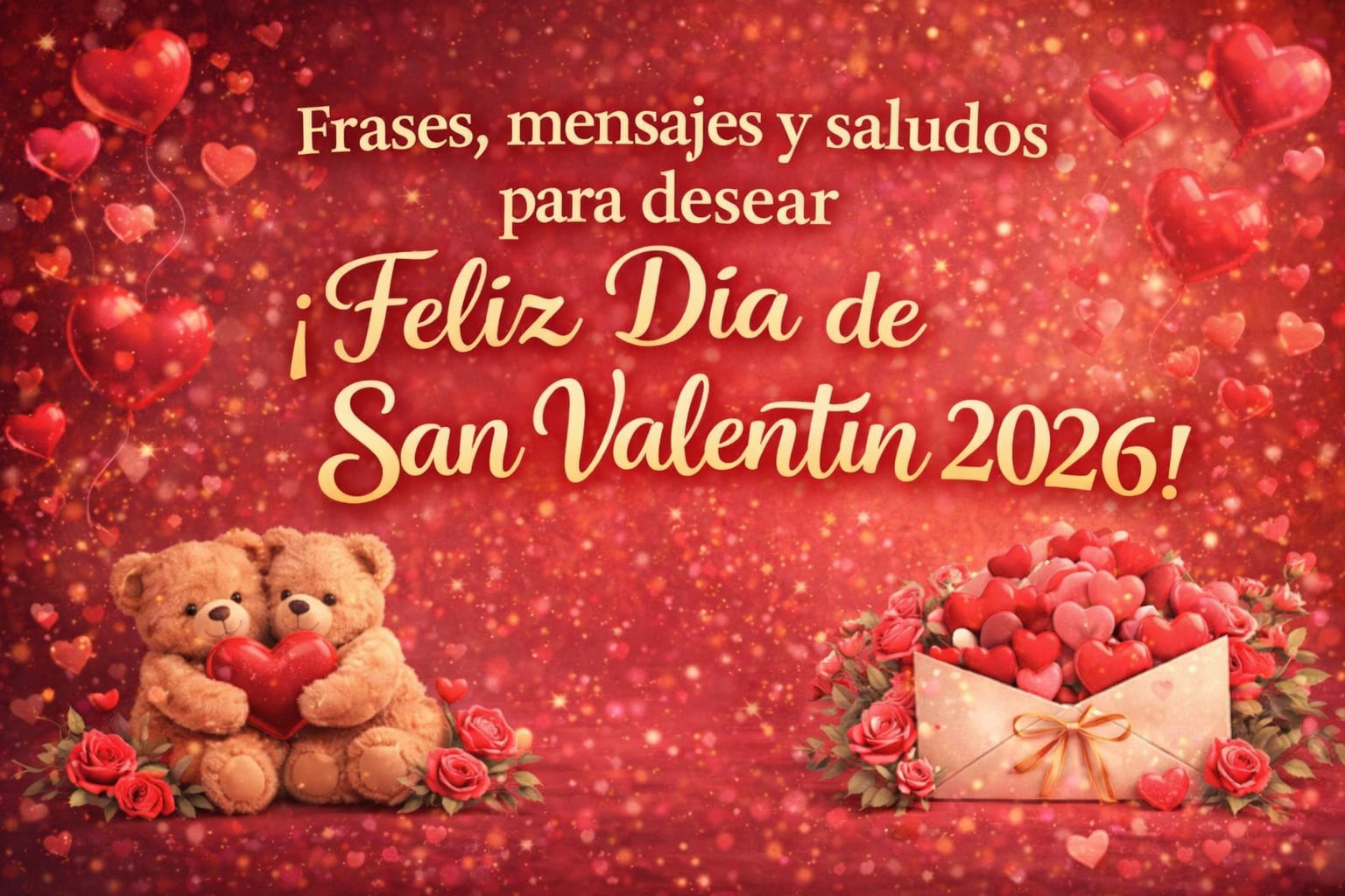 Frases y mensajes para enviar en el Día de San Valentín 2026 (Crédito: Imagen creada por El Comercio Mag usando la IA de Gemini / Composición GEC)