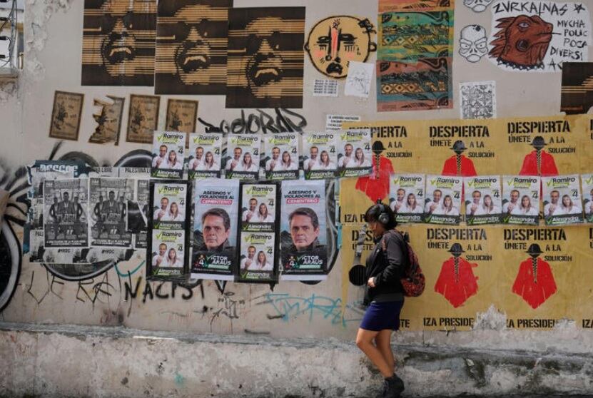 El domingo, más de 13,73 millones de ecuatorianos están convocados a las urnas para elegir a quien gobernará el país en los próximos cuatro años. Foto: AP.