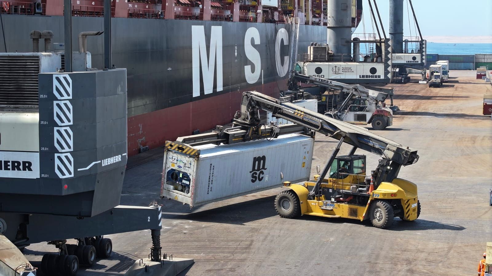 El Terminal Portuario General San Martín movilizó cerca de 90,000 TEUs en 2025, impulsado por el arribo de nuevas navieras internacionales. (Foto: MTC).