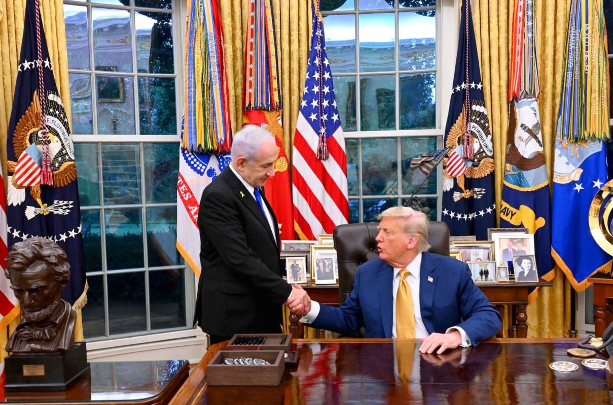 Benjamín Netanyahu y Donald Trump sostendrán una reunión en Washington el 29 de diciembre Foto: EFE/ Avi Ohayon /GPO.