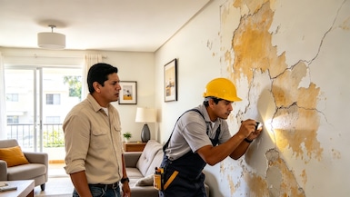 Garantía inmobiliaria: qué hacer si las filtraciones y grietas de tu departamento vuelven a aparecer | Foto: Generada con IA - ChatGPT
