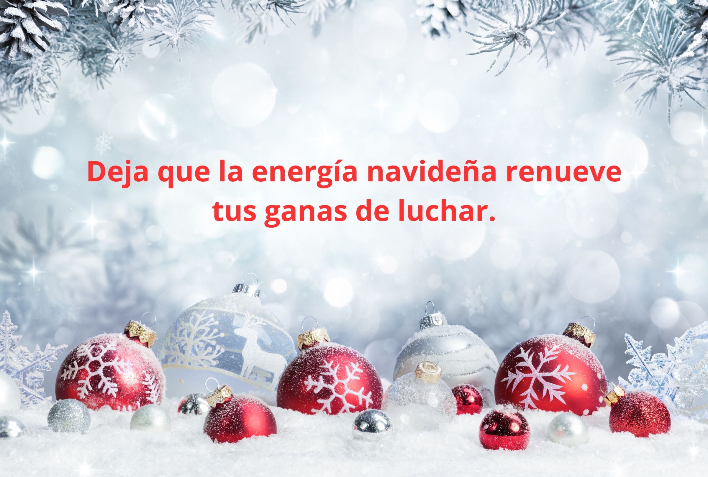 Deja que la energía navideña renueve tus ganas de luchar. (Foto: Composición Gestión Mix)