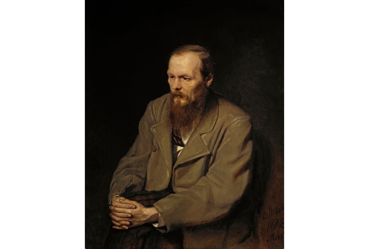 Retrato de Fiódor Dostoyevski realizado por Vasili Pyrov en 1872. | Crédito: Google Arts & Culture