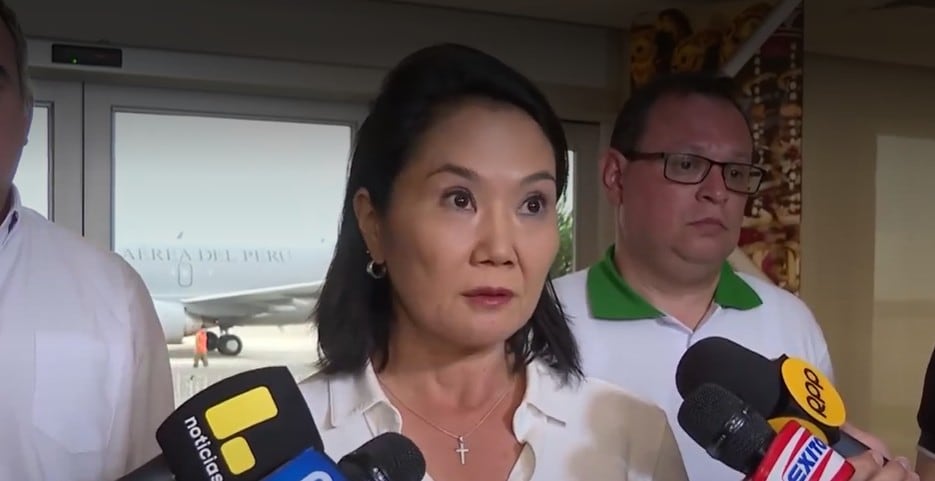 Keiko Fujimori sobre Betssy Chávez: aún no hay decisión sobre el pedido de salvoconducto. Foto: Captura/ Canal N.