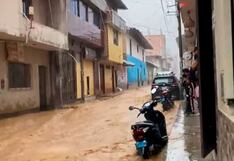 La Libertad: Intensa lluvia en Huamachuco inunda calles y avenidas