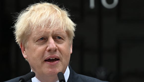 El  ex jefe de gobierno Boris Johnson. (Photo by JUSTIN TALLIS / AFP)