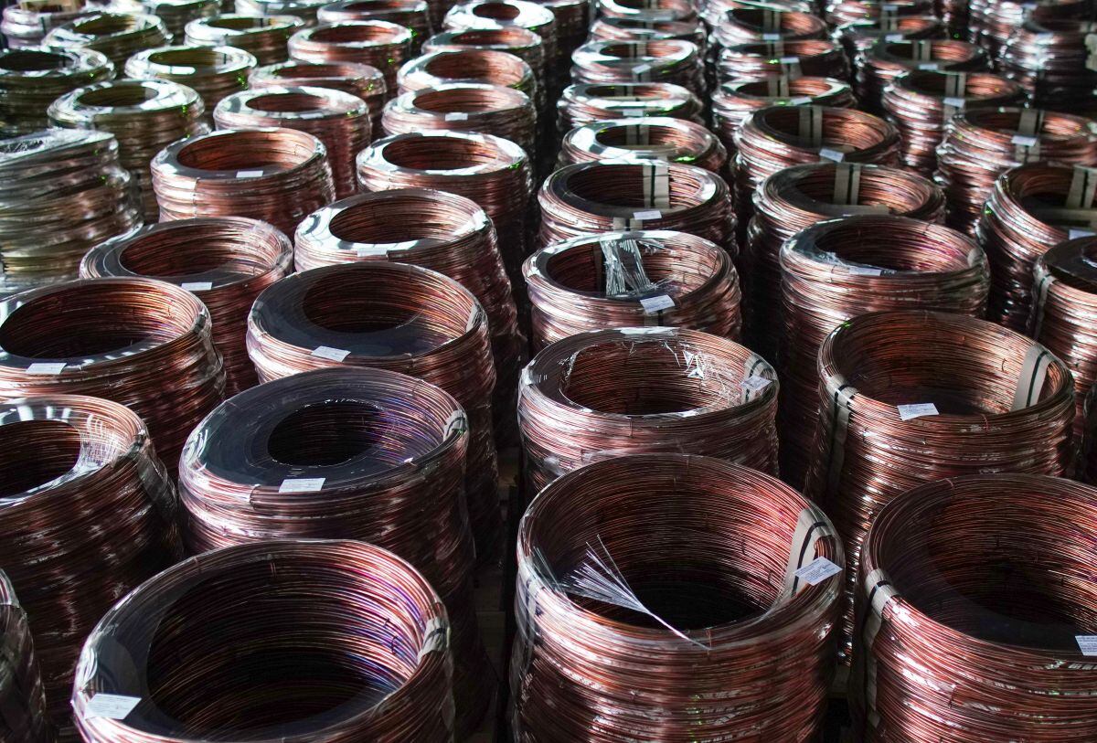 El cobre se cotiza en torno a los 10.000 dólares en los últimos días. Fotógrafo: Oliver Bunic/Bloomberg