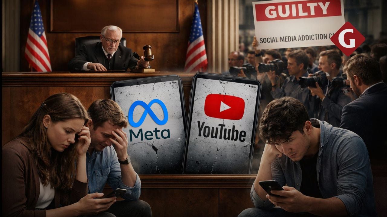 Meta y YouTube, declaradas responsables en juicio por adicción a redes sociales. Foto composición Gestión - ChatGPT