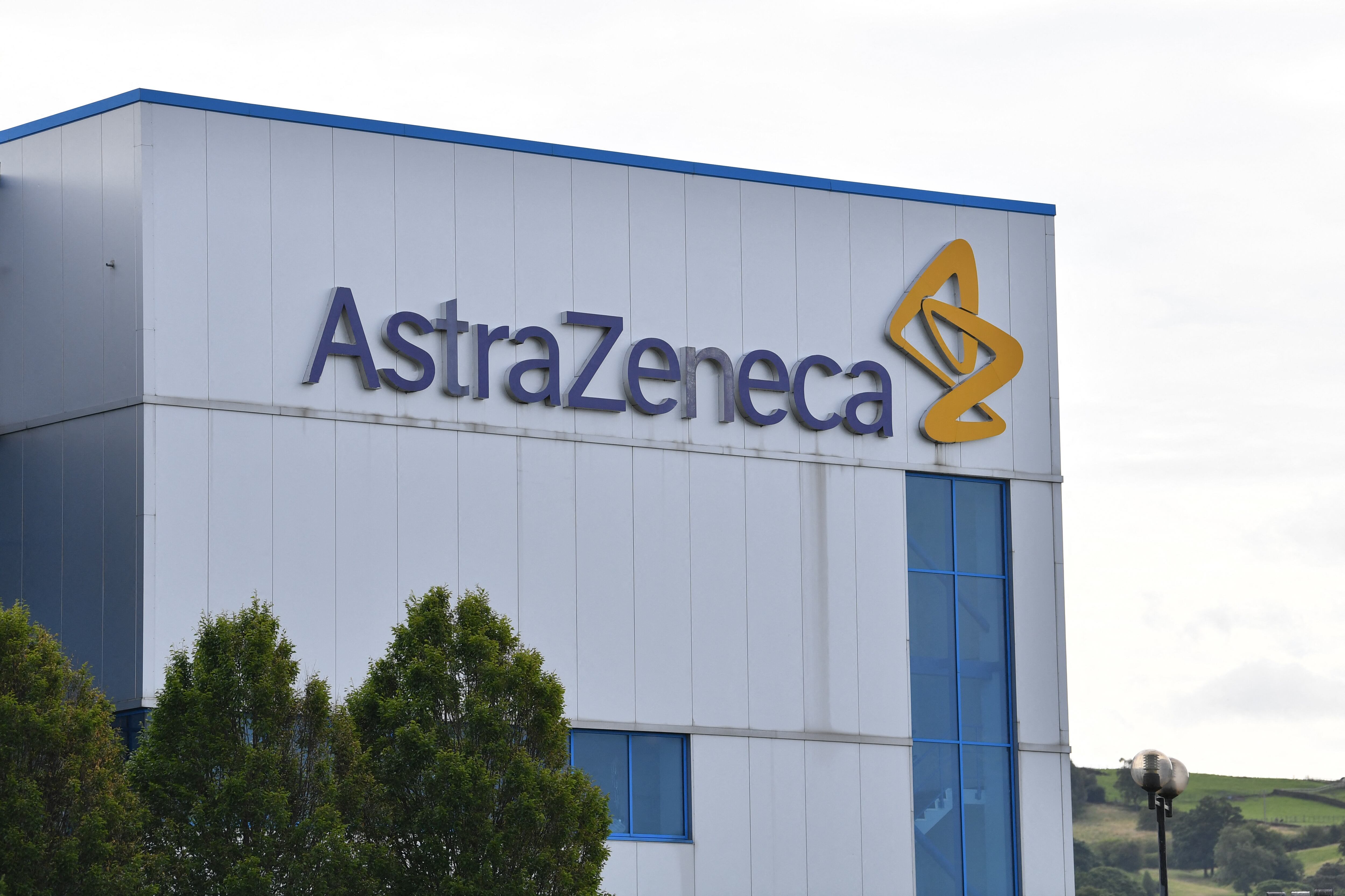 Vista de la sede principal de AstraZeneca en Reino Unido. (Foto: Paul ELLIS / AFP)