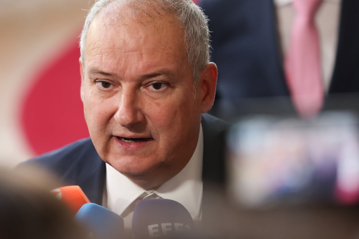 El ministro de Industria y Turismo de España, Jordi Hereu, durante una reunión del Consejo de Competitividad de la UE en Bruselas (Bélgica), el 24 de septiembre de 2026. Foto: EFE/EPA/OLIVIER HOSLET