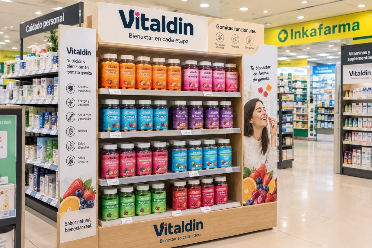 La marca española Vitaldin solo tiene presencia fuera de Europa en Estados Unidos y en el Perú, que es su segundo lanzamiento más importante en América. (Foto: Vitador)