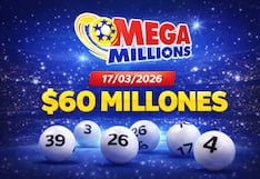 Resultados del Mega Millions HOY, 17/03/2026: revisa los números ganadores del jackpot de $60 en EE.UU.