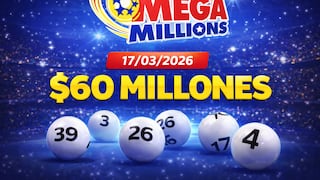 Resultados del Mega Millions HOY, 17/03/2026: revisa los números ganadores del jackpot de $60 en EE.UU.