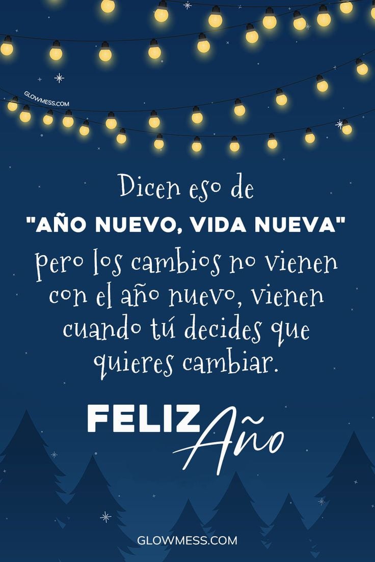 Comparte alguna de estas 30 tarjetas para celebrar un Feliz Año Nuevo 2025 y dedícale alguna con mensajes bonitos, cortos y originales. (Foto: Glowmess.com)