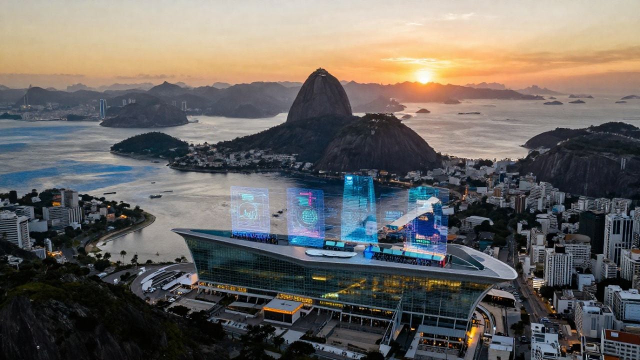 "En junio, el corazón tecnológico de América Latina no latirá en Silicon Valley ni en Lisboa, sino en Río de Janeiro. La agenda de Web Summit Rio 2026 se organiza en torno a cinco ejes clave". (Imagen generada con Canva IA)