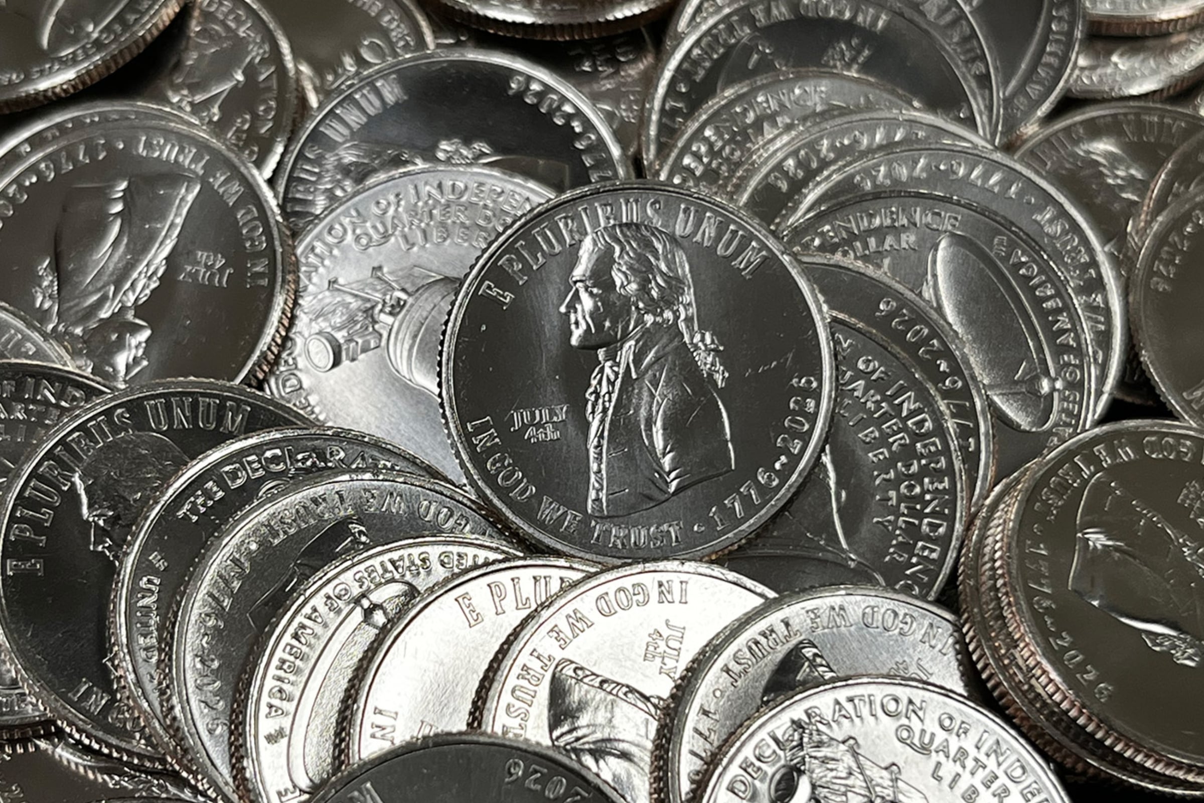 Unas monedas llevarán el diseño de Thomas Jefferson, tercer presidente de los EE.UU. (Crédito: United States Mint)