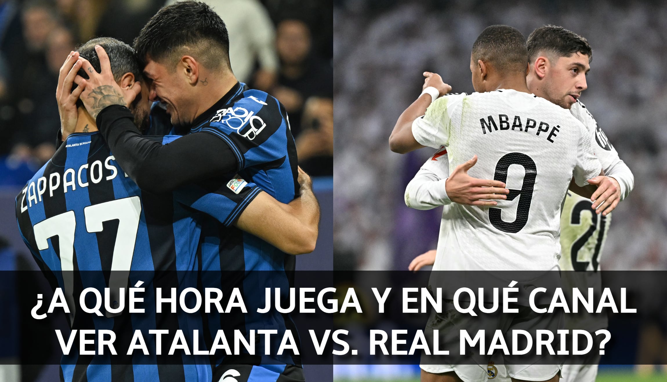 Conoce los horarios y canales que transmiten Atalanta vs. Real Madrid por la Jornada 6 de la UEFA Champions League. (Foto: AFP / Composición Mix)