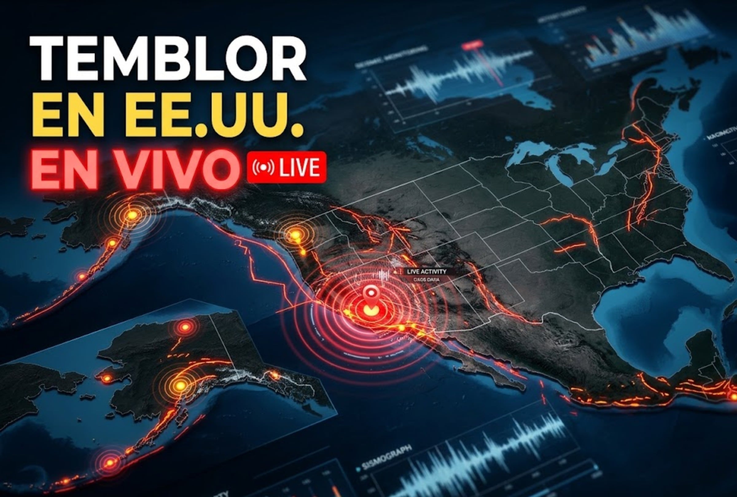Sigue el reporte oficial del Servicio Geológico de Estados Unidos (USGS, por sus siglas en inglés) sobre los últimos temblores registrados en EE. UU. hoy. (Imagen creada por la IA de Gemini.