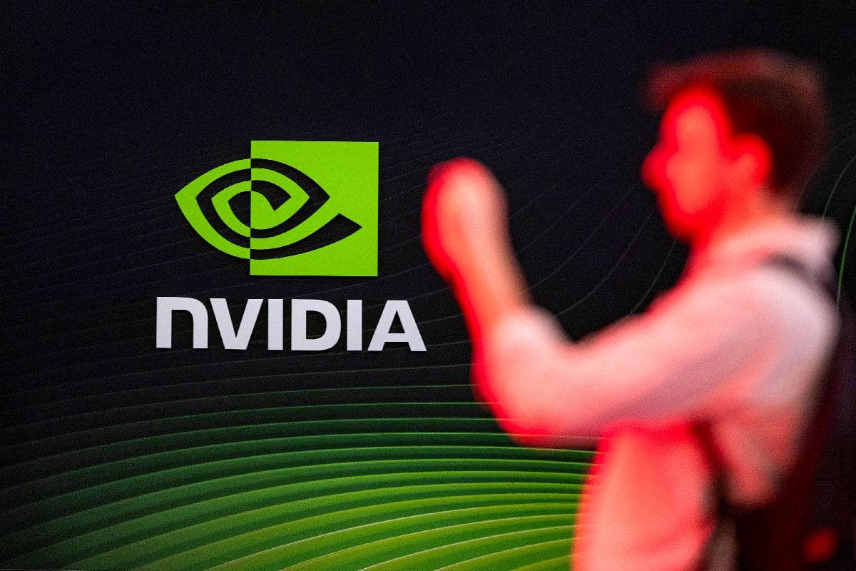 El logotipo de Nvidia. Foto: Krisztian Bocsi/Bloomberg