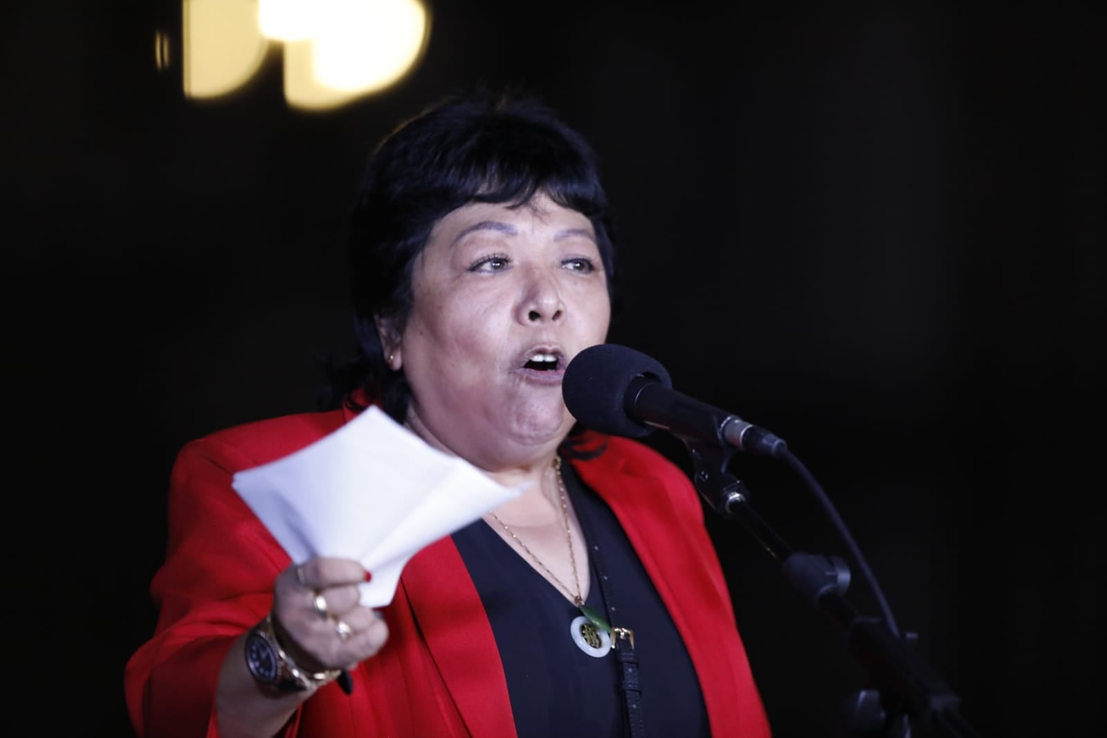 La presidenta de Somos Perú, Patricia Li. (Foto: Cesar Bueno / @photo.gec)