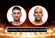 Max Holloway - Charles Oliveira 2 EN VIVO, por el UFC 326: horario, cartelera, TV y dónde ver pelea EN DIRECTO en México y USA