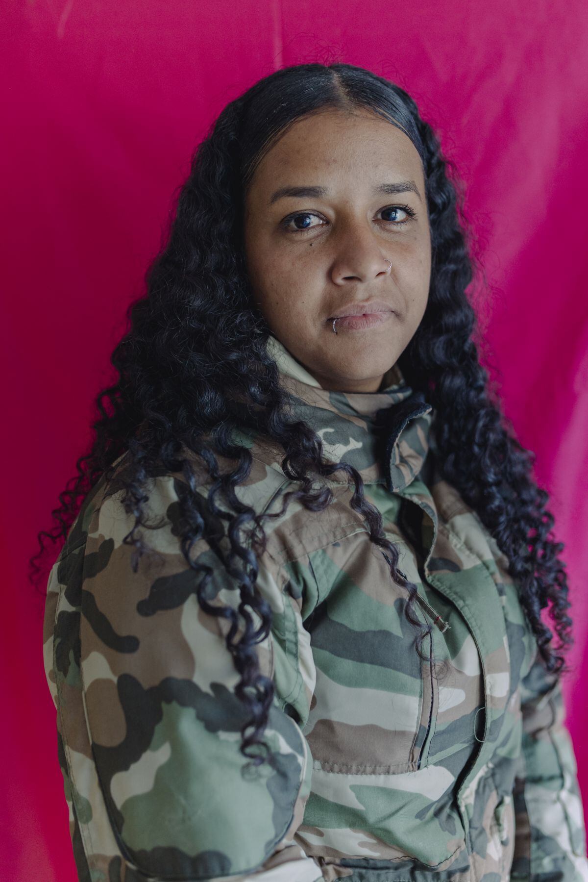 Lesdy Marín, de origen venezolano, huyó con su hija debido a la violencia doméstica. Fotógrafo: Mariceu Erthal/Bloomberg