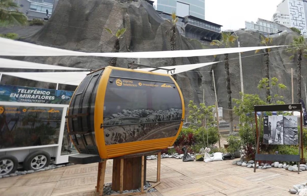 En noviembre de 2025 llegaron las cabinas del teleférico de Miraflores.
