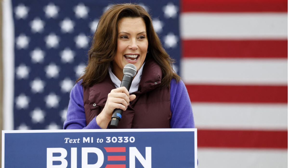 La gobernadora de Michigan, Gretchen Whitmer. (Foto de JEFF KOWALSKY / AFP)