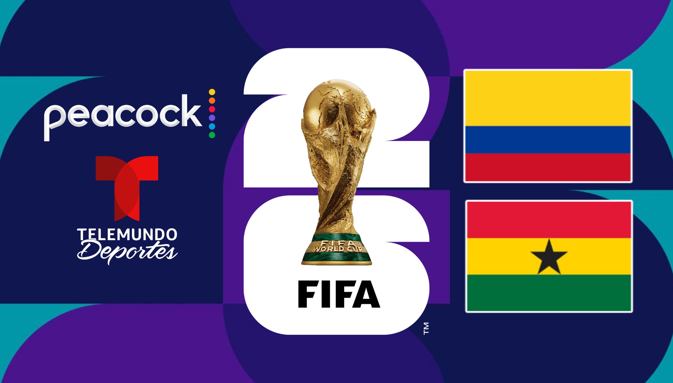 El equipo colombiano se enfrenta a Ghana en un duelo que paraliza a la afición en EE.UU. Descubra dónde ver el partido en vivo gratis por televisión abierta gracias a la cobertura oficial de Telemundo Deportes y Peacock online. | Crédito: fifa.com / Composición Gestión Mix