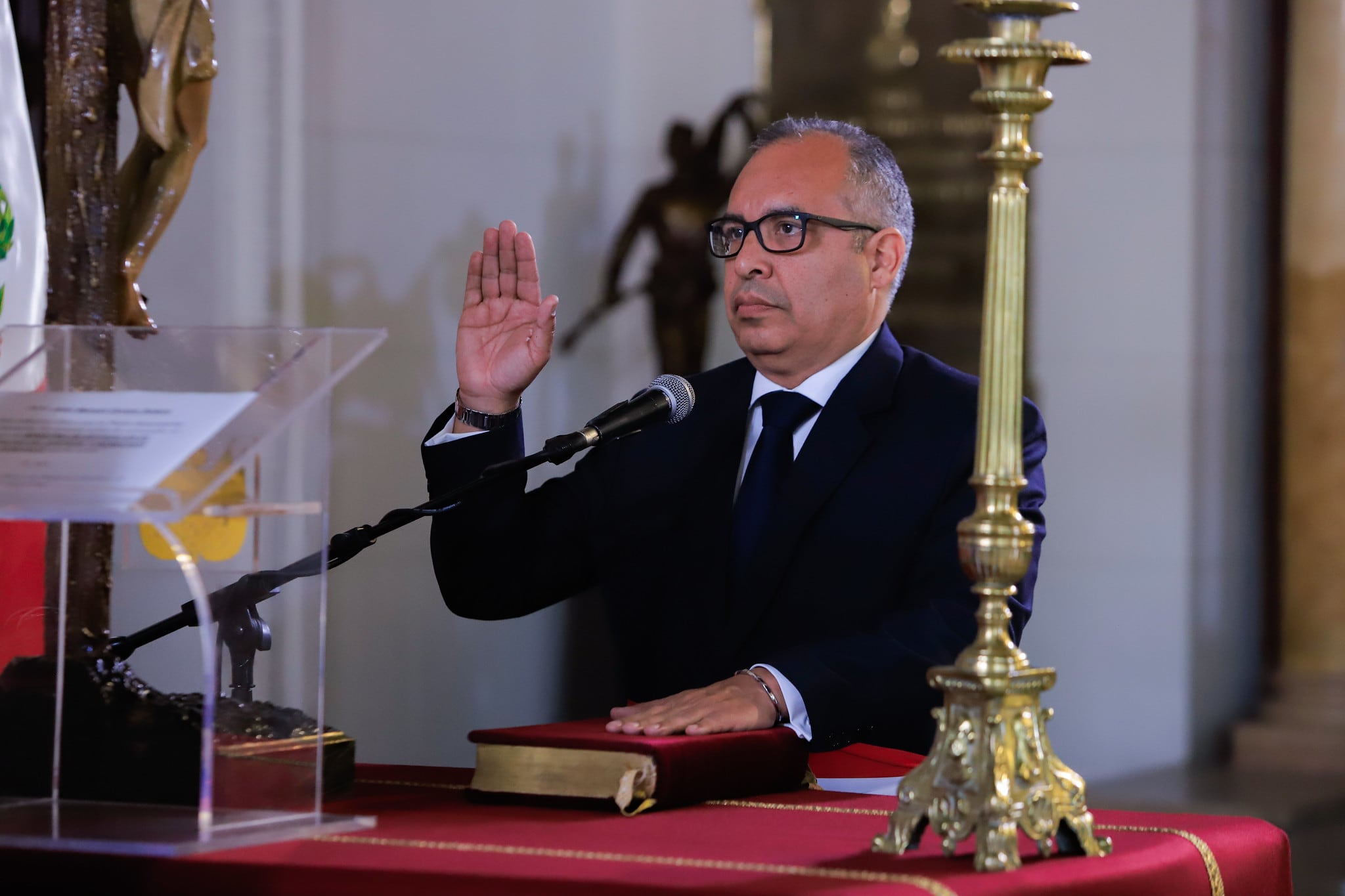 El nuevo ministro de Justicia, Juan Manuel Cavero, afronta diversos cuestionamientos durante su paso por el Estado. Foto: Minjus