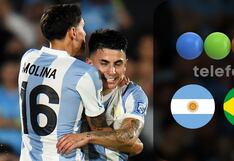 Telefe transmitió en señal abierta Argentina 4-1 Brasil de las Eliminatorias 2026