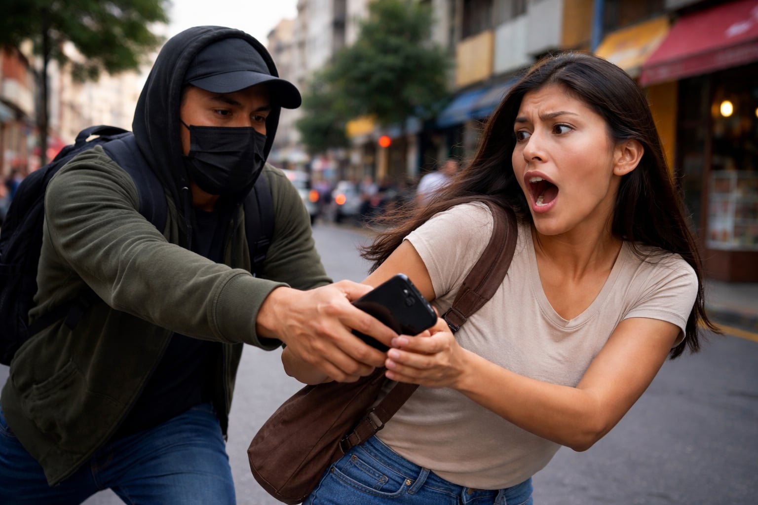 Entre mercados informales y fallas en control, el robo de celulares sigue siendo "rentable" en Lima. (Foto: ChatGPT / Camila Vera, solo para Gestión)