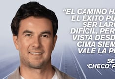Cita del día de Sergio Pérez, piloto de F1: “El camino hacia el éxito puede ser largo y difícil, pero la vista desde la cima siempre vale la pena”