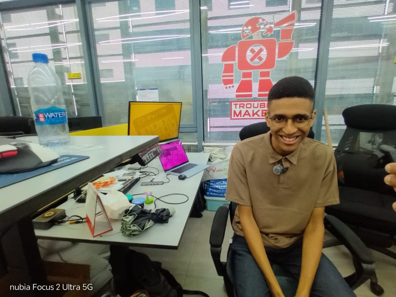 Marcos Acar llegó desde Brasil a este clúster tecnológico de China para aprender más sobre desarrollo de hardware. Foto: GEC.