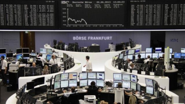 Bolsas europeas caen por tensión en Ucrania y débiles cifras de China