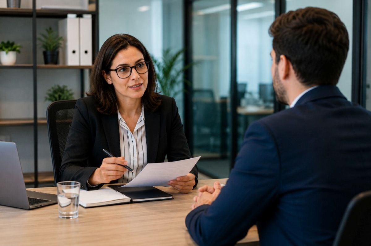 Los reclutadores no solo revisan el currículum: la huella digital también puede influir en la decisión de contratación. Foto: Composición Gestión-ChatGPT.