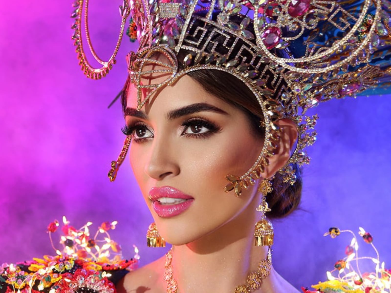 Melissa Flores, de México, con su traje típico en el Miss Universo 2023 (Foto: Miss México Universo / Instagram)