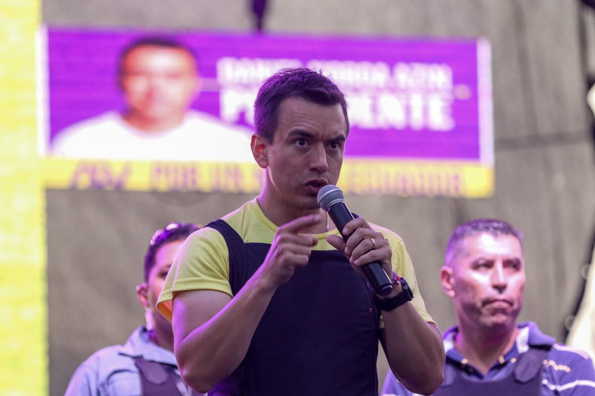 Daniel Noboa asegura ser de centroizquierda, aunque tiene planteamientos económicos más liberales.. (Foto de Jonathan Miranda / EFE)
