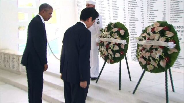 Barack Obama y Shinzo Abe rinden homenaje a víctimas de Pearl Harbor