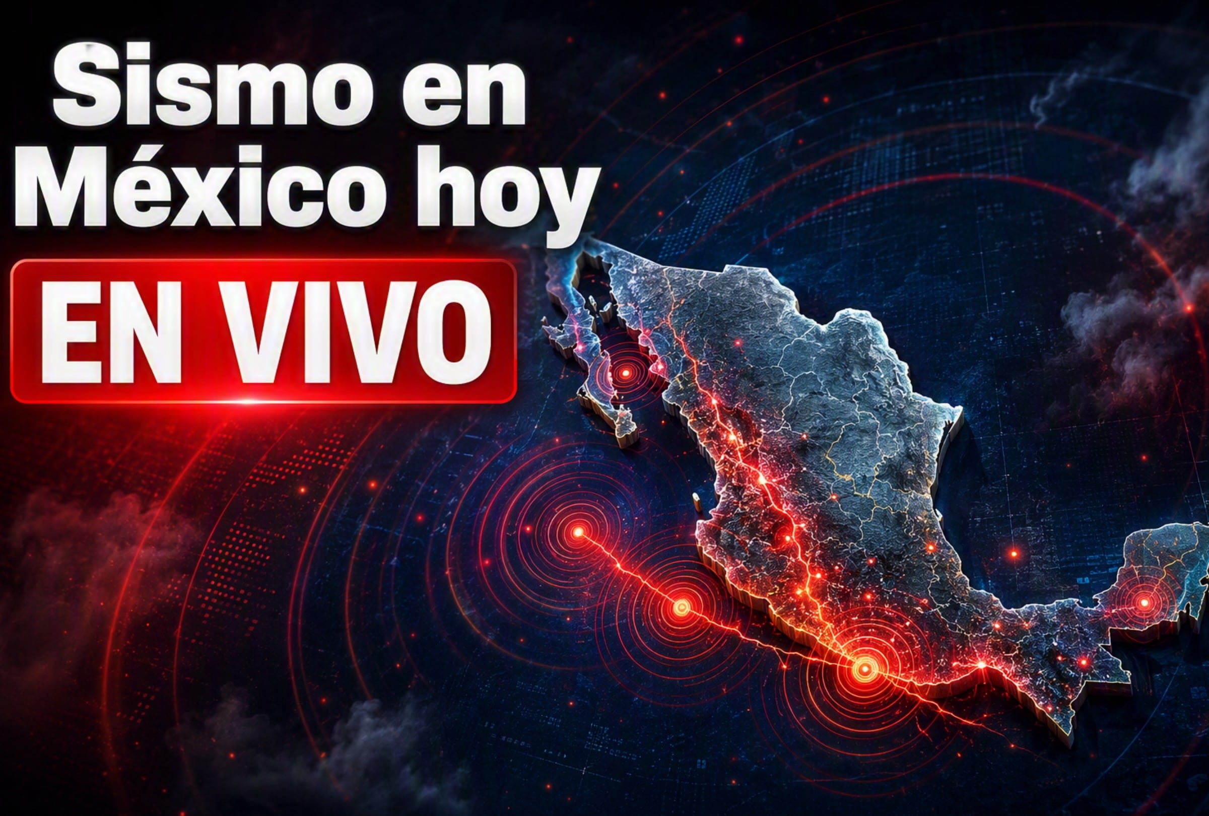 Sigue el reporte oficial del Servicio Sismológico Nacional (SSN) sobre los últimos temblores registrados en México hoy. Imagen creada con IA de Copilot.