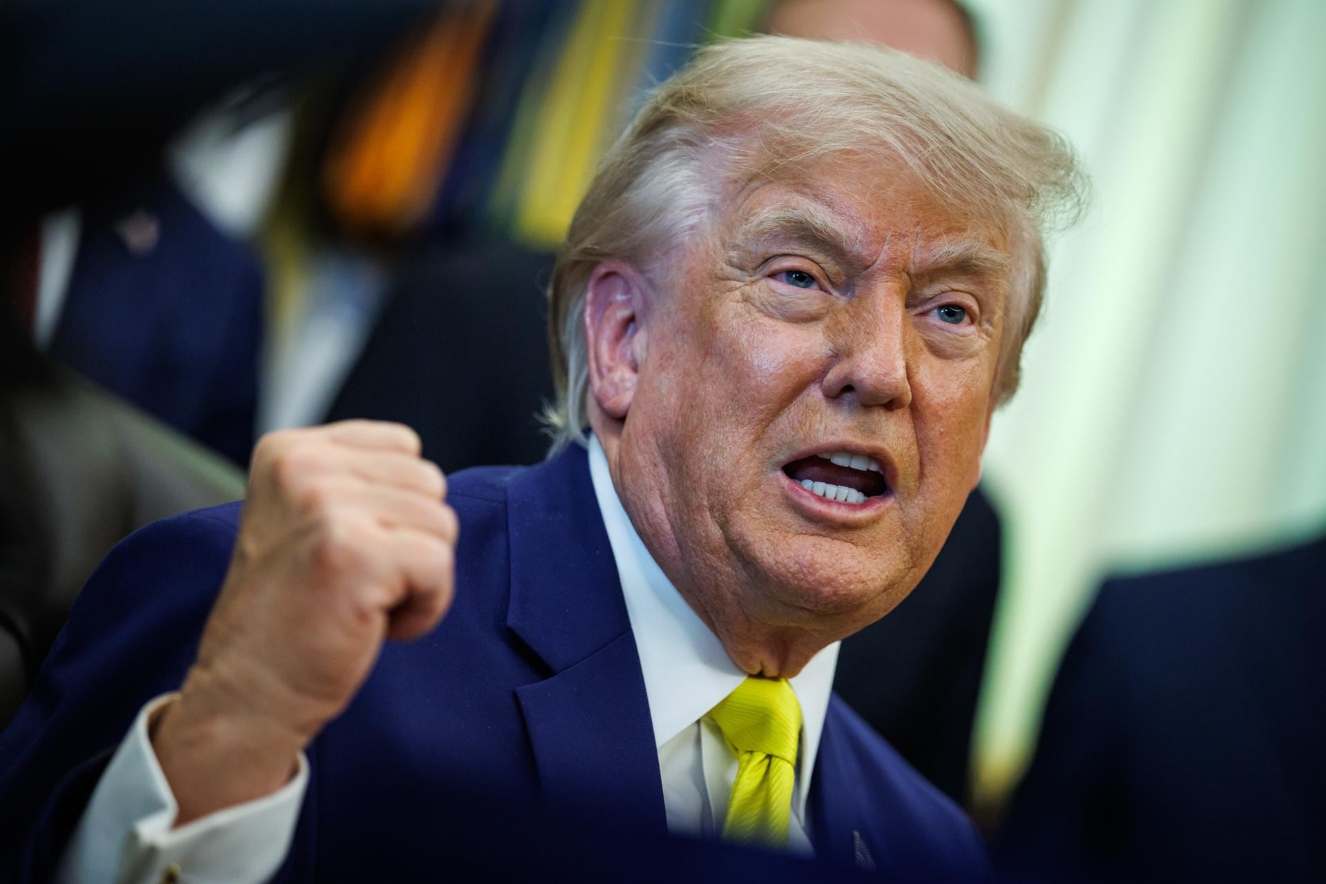 El presidente estadounidense Donald Trump en el Despacho Oval de la Casa Blanca, el 4 de junio de 2026. (EFE/EPA/SAMUEL CORUM).