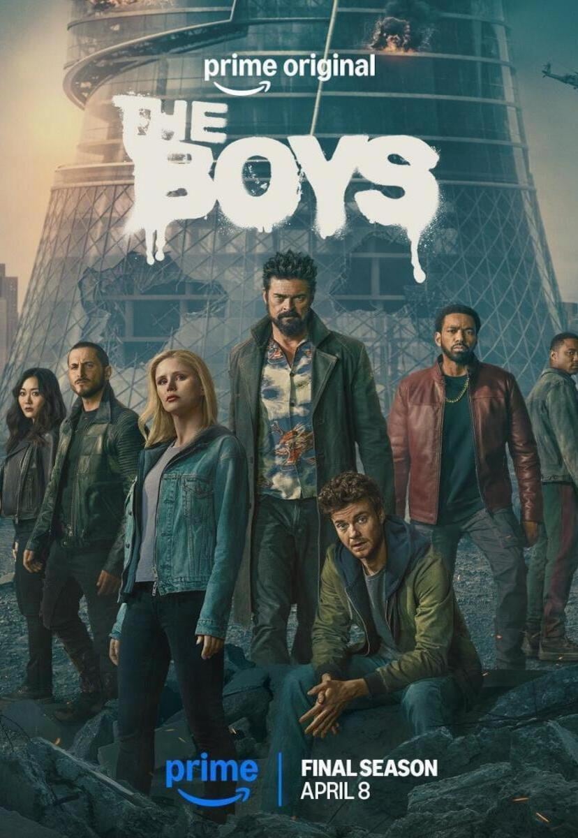 El póster de la temporada 5 de "The Boys", serie que explora géneros como la fantasía, la acción, el drama y la comedia (Foto: Amazon MGM Studios)