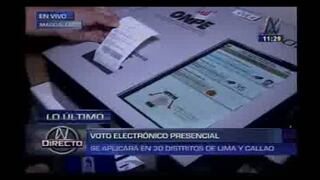 Sepa cómo funciona el voto electrónico