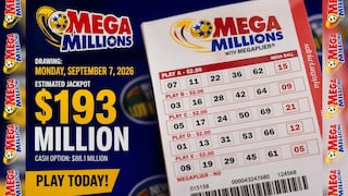 Números ganadores del Mega Millions: mira los resultados del sorteo jackpot del martes 8 de septiembre 2026 con premio mayor de 193 millones de dólares