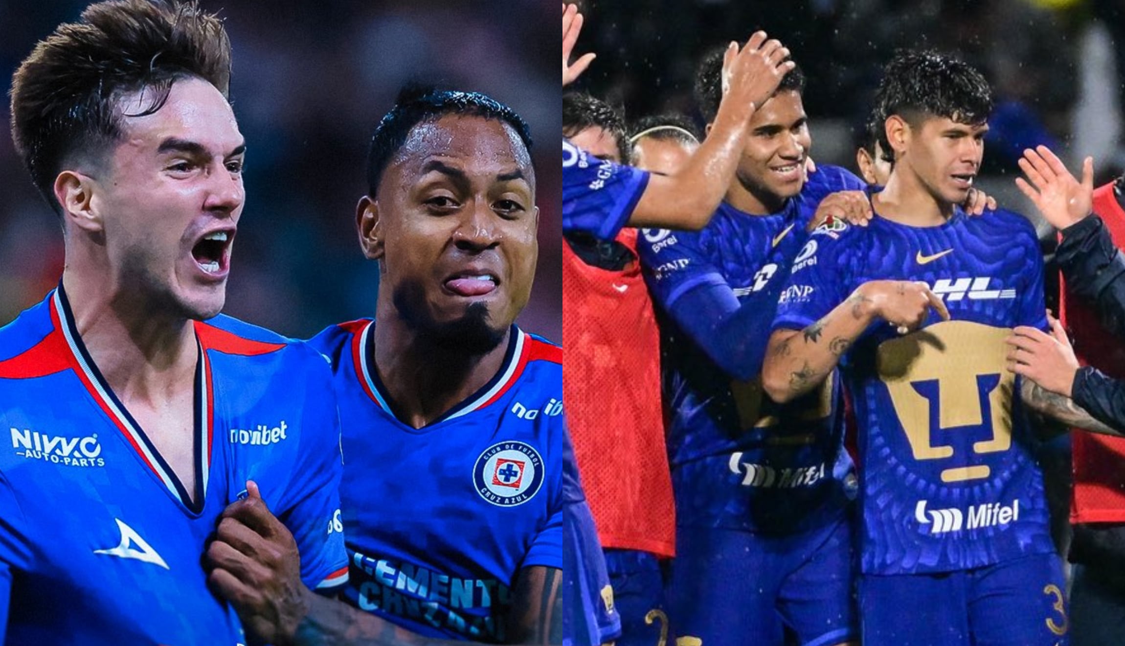 Consulta cómo puedes ver Cruz Azul vs. Pumas UNAM este jueves 21 de mayo de 2026, por la final ida del Torneo Clausura de la Liga MX. (Foto: @pumasmx / @cruzazul / Imagen creada por Gestión Mix)